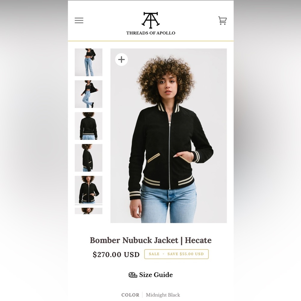 BOMBER NUBUCK JACKET| HECATE